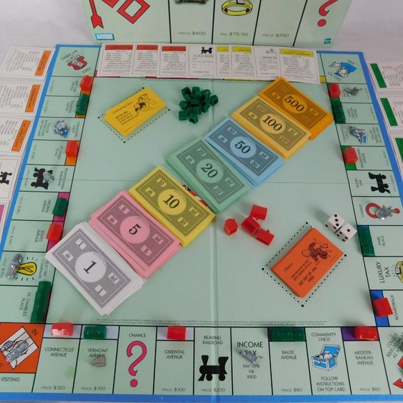 SPECIAL 1999 Monopoly Game 11 Tokens Money Bag plus Original Complete Game - Picture 2 of 12